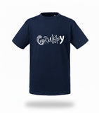 Grumpy T-shirt - Kids - Navy blue - Biologisch katoen
