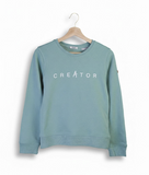 Creator Sweater - Dames Trui - Pastelgroen - Biologisch Katoen - Lilypilly