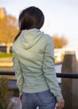 Pastelgroene Dreamteam hoodie van biologisch katoen met geborduurd artwork freeshipping - Lilypilly