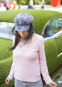Roze Creator sweater van biologisch katoen met printed artwork freeshipping - Lilypilly